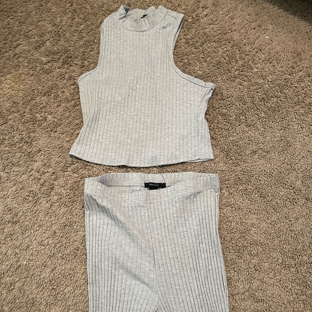 This cute set I was only able to wear once it no longer fits me I wish it did:(